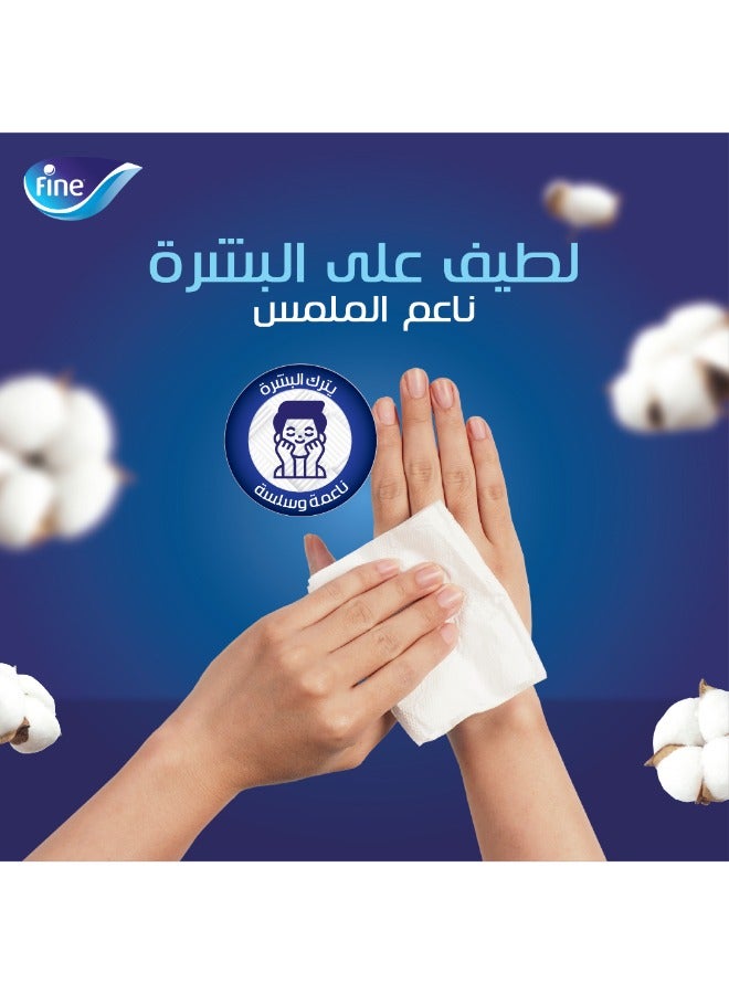 فاين مناديل جيب كلاسيكية معقمة للوجه، مكونة من 3 طبقات، 10 ورقات عبوة من 12 قطعة - Image 3