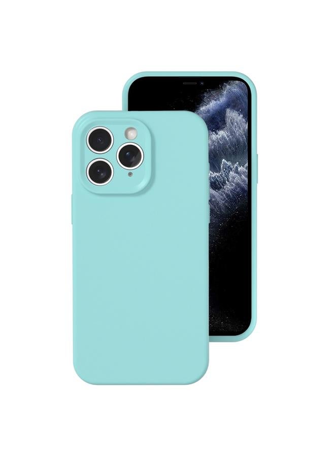 زبون جراب لهاتف iPhone 11 Pro Max بفتحة دقيقة من السيليكون السائل بلون هلامي وتغطية كاملة - Image 1