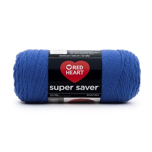 RED HEART خيط أحمر قلب سوبر سيفر اقتصادي، ملكي (E300.0385) - Image 1