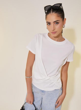 Rib Round Neck Front Twist Plain T-Shirt - pzsku/ZB29ECF0610E874C0B451Z/45/1742284984/a13e7153-f584-4257-8bff-fd3322ea7fc0