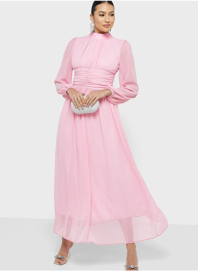Khizana Ruched Detail Dress
