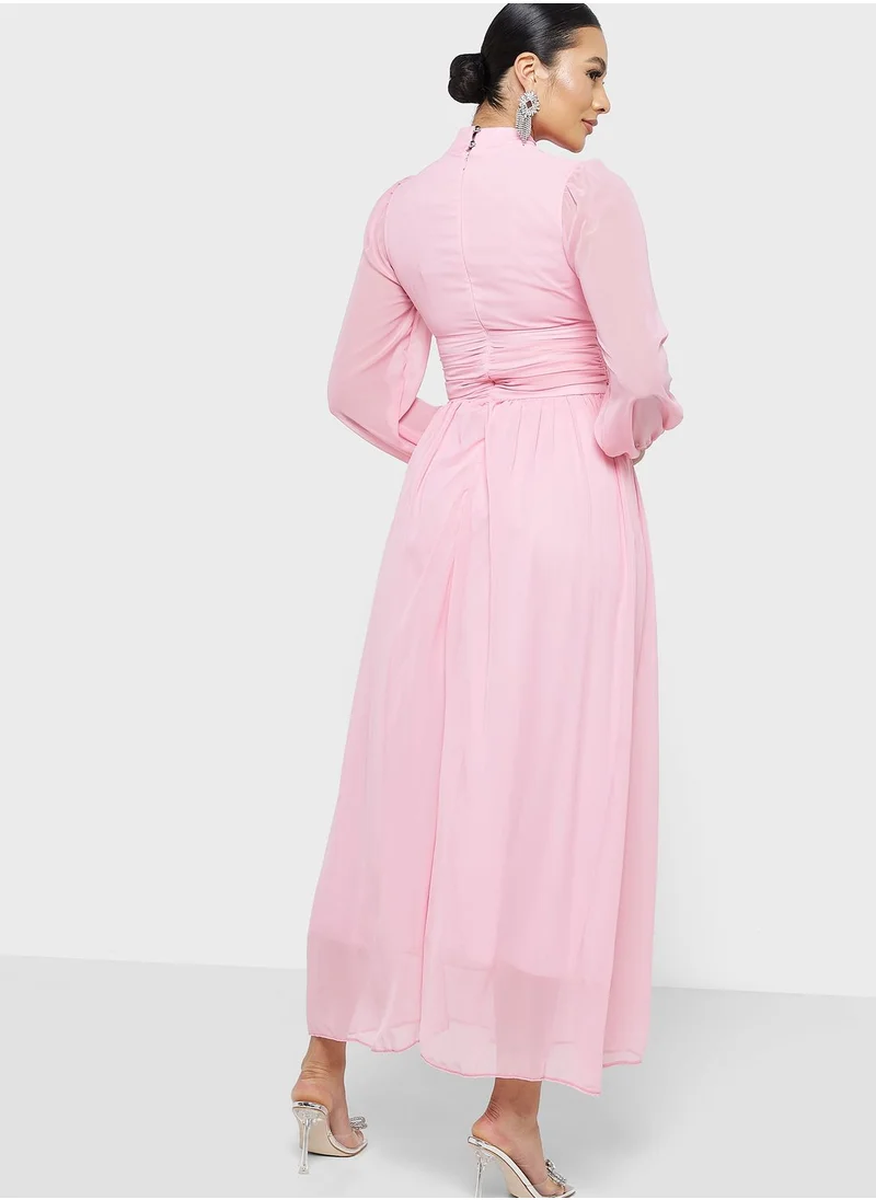Khizana Ruched Detail Dress