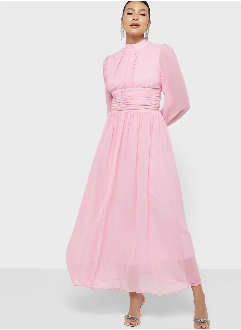 Khizana Ruched Detail Dress