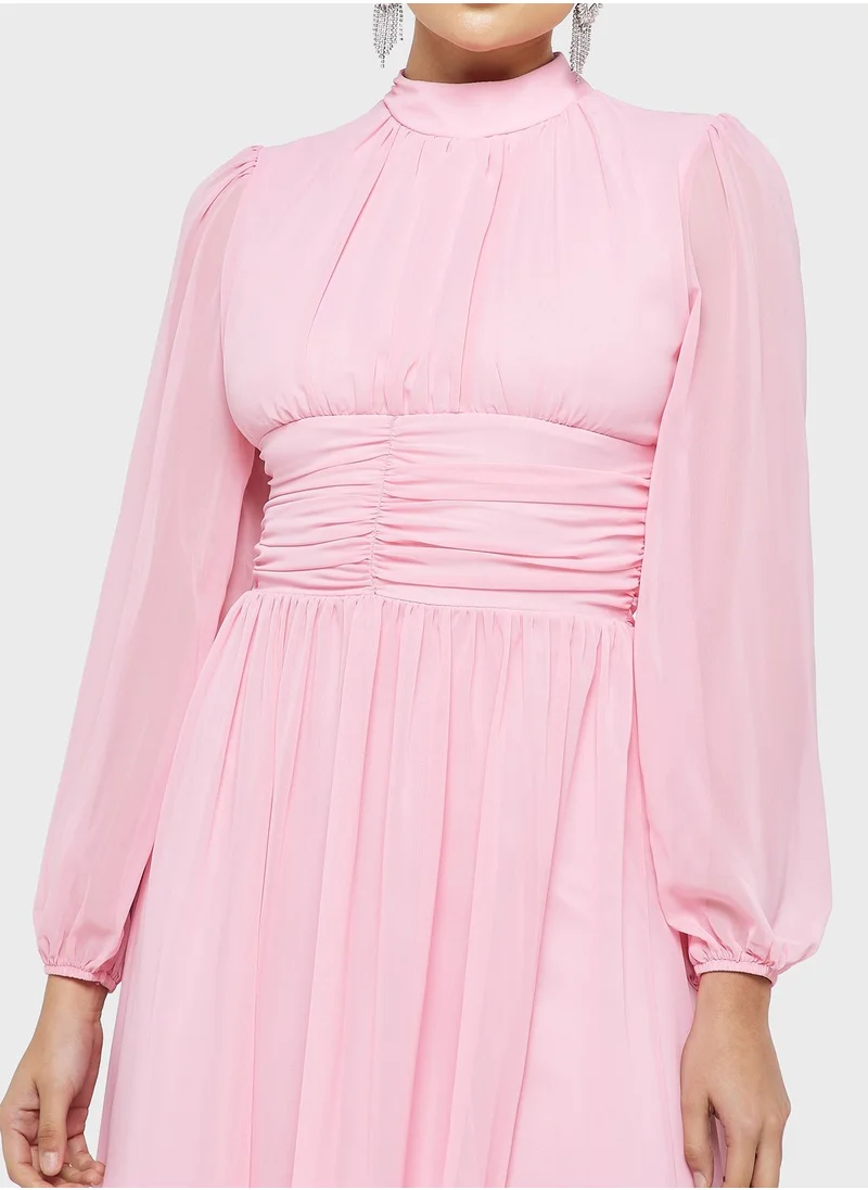 Khizana Ruched Detail Dress