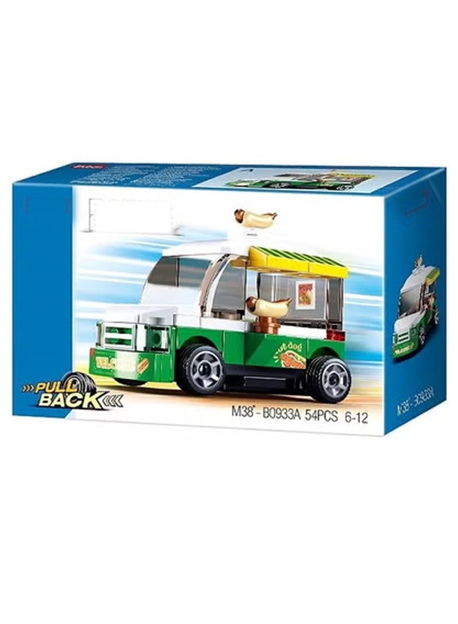 Sluban Power Bricks Series Hotdog Car Building Blocks 54 PCS