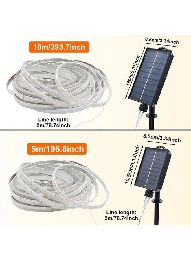 أشرطة LED الشمسية 640 مصباح LED 393 7 بوصة ضوء أبيض بارد جهاز تحكم عن بعد 8 أوضاع - Image 4