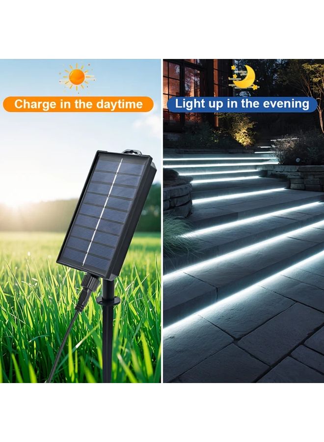 أشرطة LED الشمسية 640 مصباح LED 393 7 بوصة ضوء أبيض بارد جهاز تحكم عن بعد 8 أوضاع - Image 3