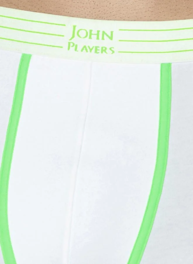 John Players John Player Pack of 2 - Solid Trunks with Striped Waistband