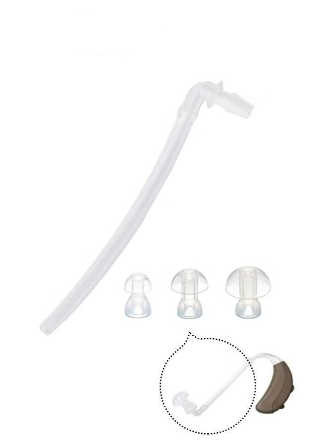 Universal Sound Tube + 3 x Ear Plugs/eartips/Domes for BTE Hearing Aids - Image 1
