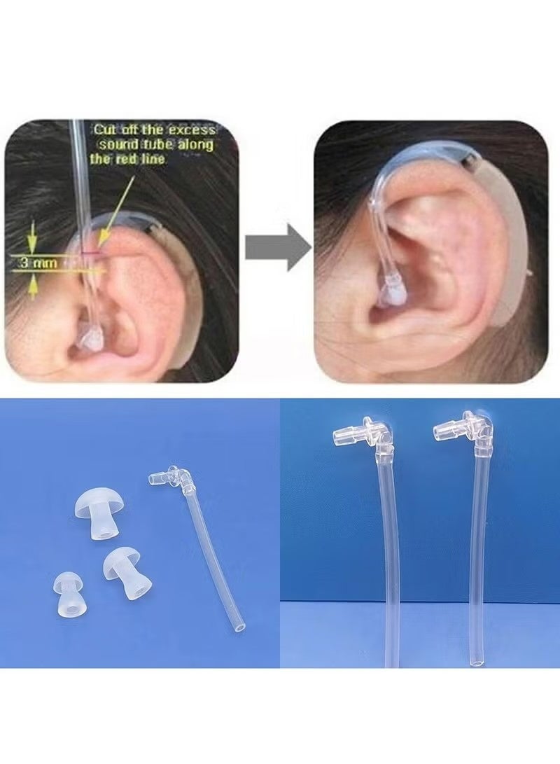 Universal Sound Tube + 3 x Ear Plugs/eartips/Domes for BTE Hearing Aids - Image 4