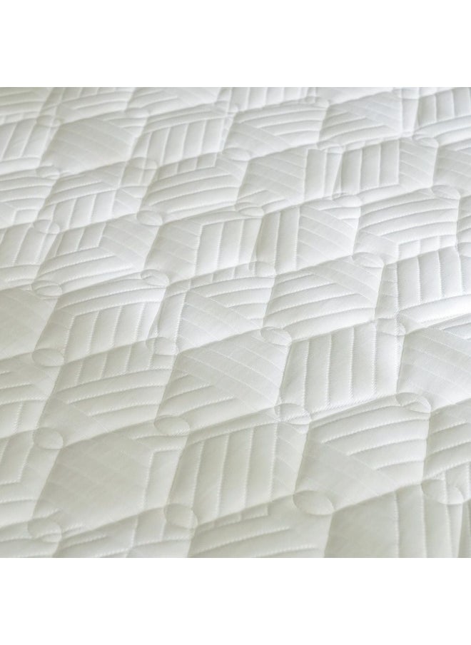 DANUBE HOME Freeze Gel Infused Visco Foam Pocket Spring Mattress Medium Firm Feel King Bed Mattress Spine Balance For Pressure Relief L200Xw180 Cm Thickness 25 Cm - White  - Image 4