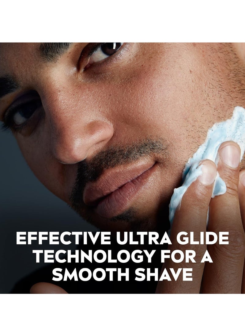 Nivea - MEN 200X2ml  DEEP Clean Shave Shaving Gel, Antibacterial Black Carbo - Image 1