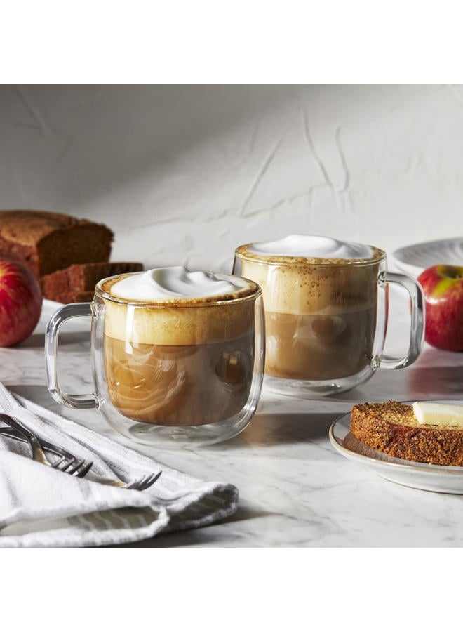 Zwilling J.A. Henckels Glass Cappuccino Mug Set, Clear, 15 fl oz. - Image 4