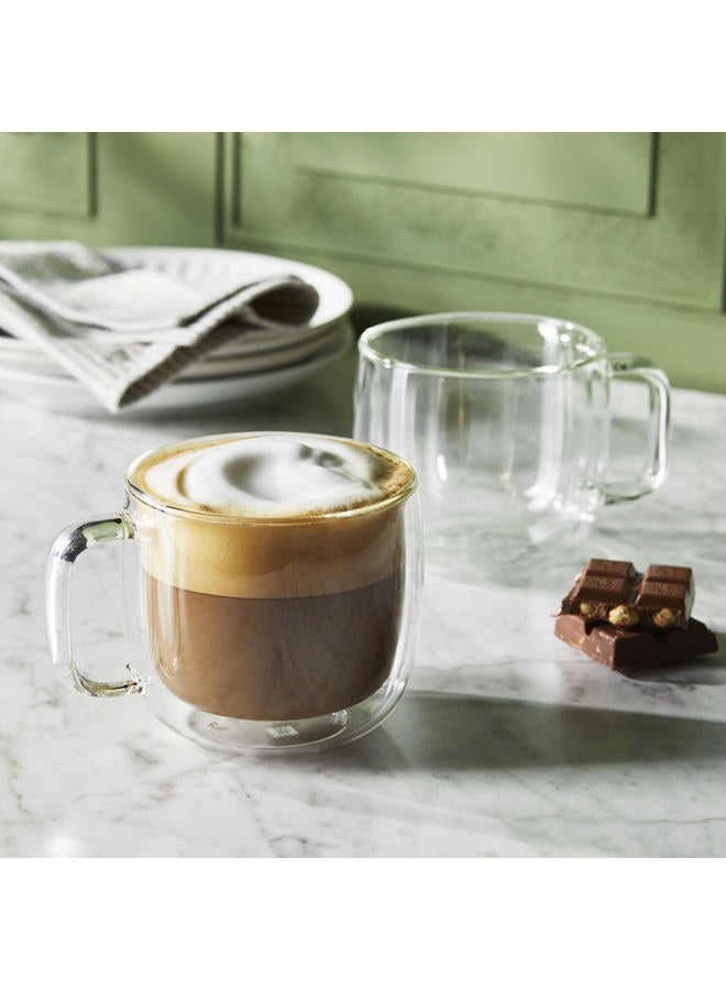 Zwilling J.A. Henckels Glass Cappuccino Mug Set, Clear, 15 fl oz. - Image 3