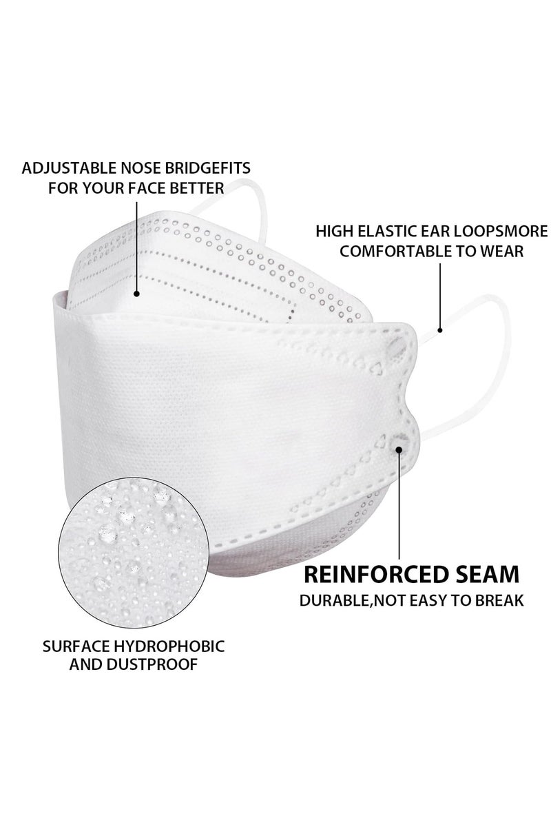 KIIUMI 10 Pcs KN95 Face Masks Black for Adults, 3D Breathable Dust Masks Individually Wrapped with Elastic Earloop and Nose Clip - for Office, Travel, Daily Protection - Image 4
