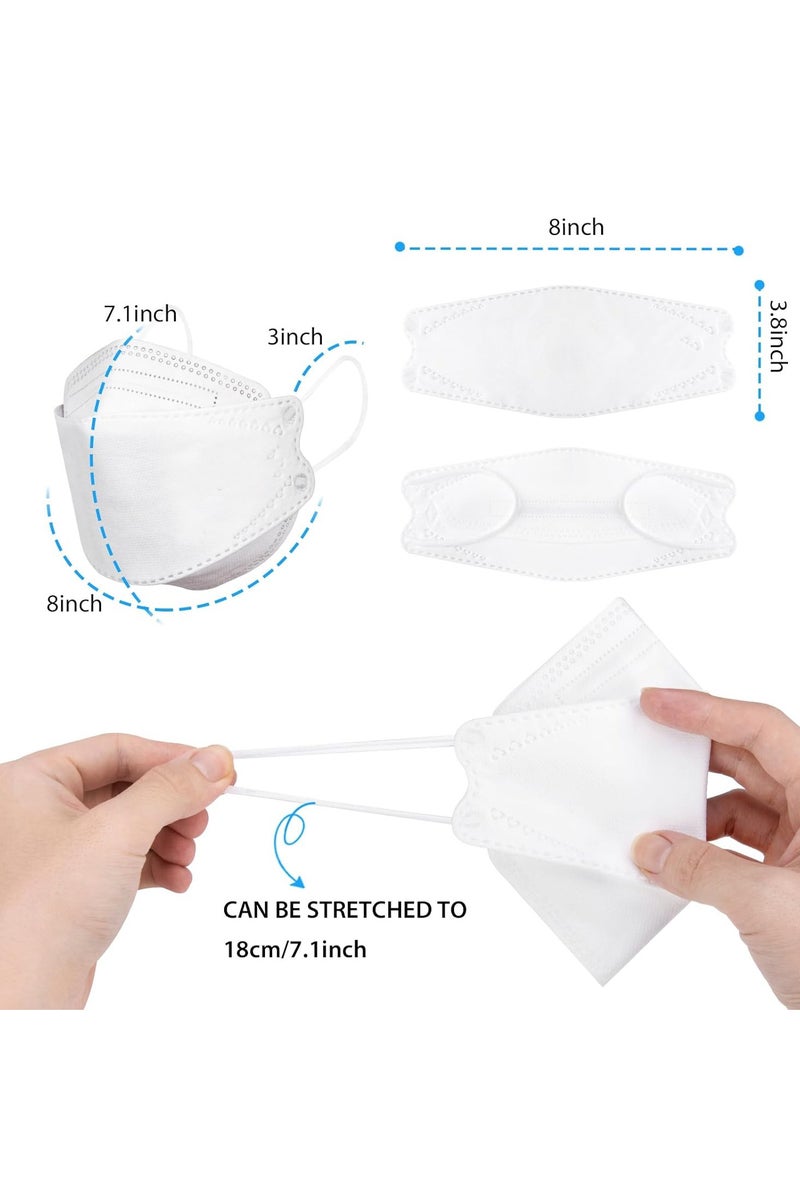 KIIUMI 10 Pcs KN95 Face Masks Black for Adults, 3D Breathable Dust Masks Individually Wrapped with Elastic Earloop and Nose Clip - for Office, Travel, Daily Protection - Image 3