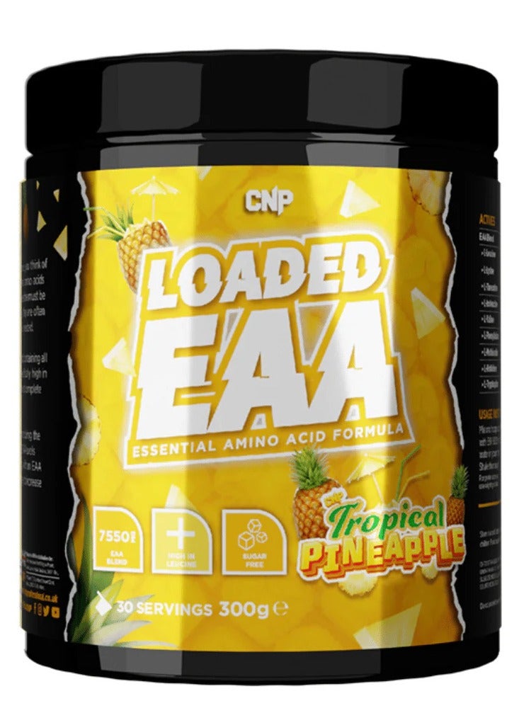 سي إن بي أحماض أمينية أساسية غنية بـ CNP - أناناس استوائي | ٣٠٠ غرام | أحماض أمينية أساسية لتعافي العضلات وتحسين الأداء