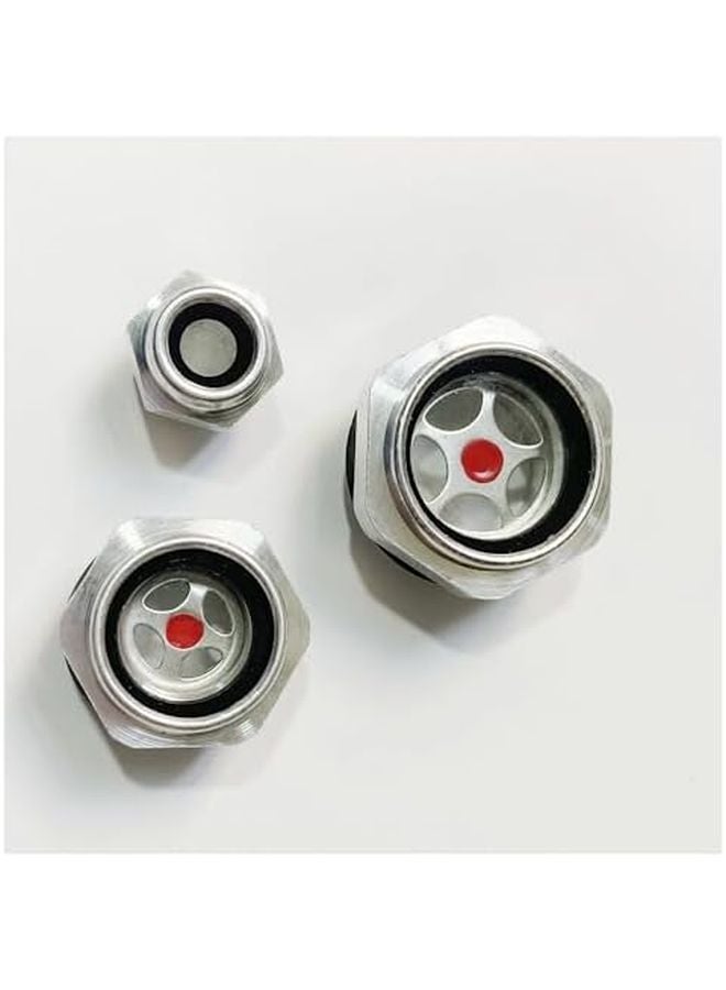 M14x1 5 سبيكة ألومنيوم نافذة زجاجية لمؤشر مستوى الزيت بدون علامة حمراء - Image 2