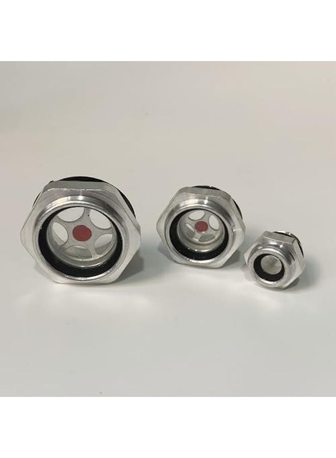 M14x1 5 سبيكة ألومنيوم نافذة زجاجية لمؤشر مستوى الزيت بدون علامة حمراء - Image 3