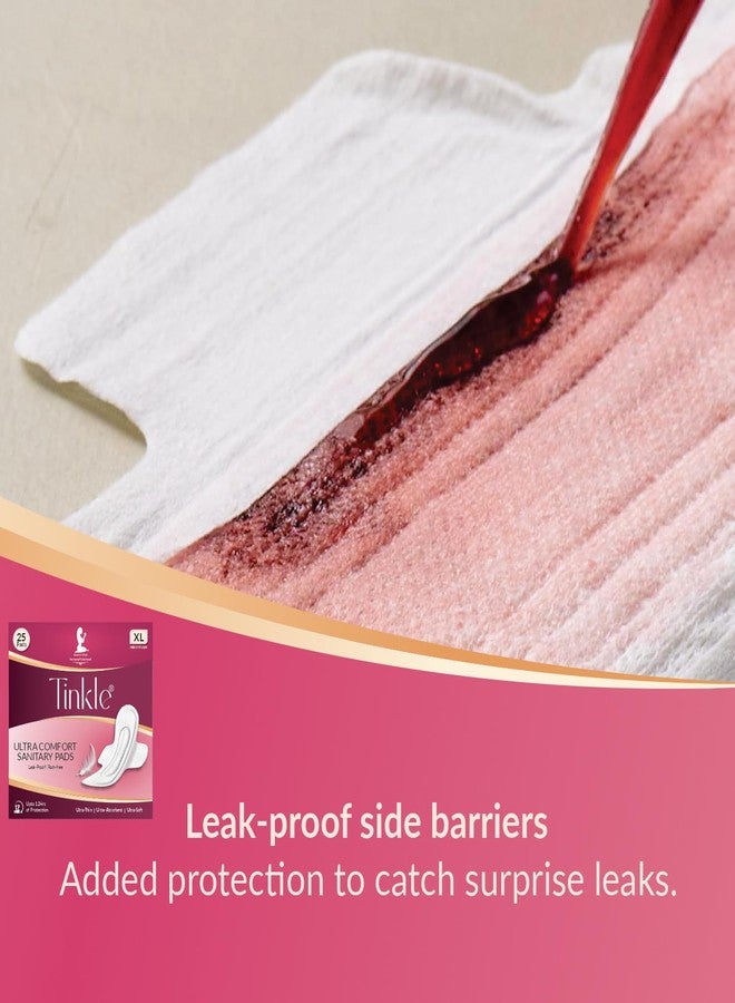 Tinkle Ultra Comfort XXXL 420mm Sanitary Pads for Women (Pack of 12) | Heavy Flow | Maternity Night Use | Extra Long, Wider Back with Wings | Cottony Soft, No Rashes | Overnight Leak-Proof Protection - Image 5