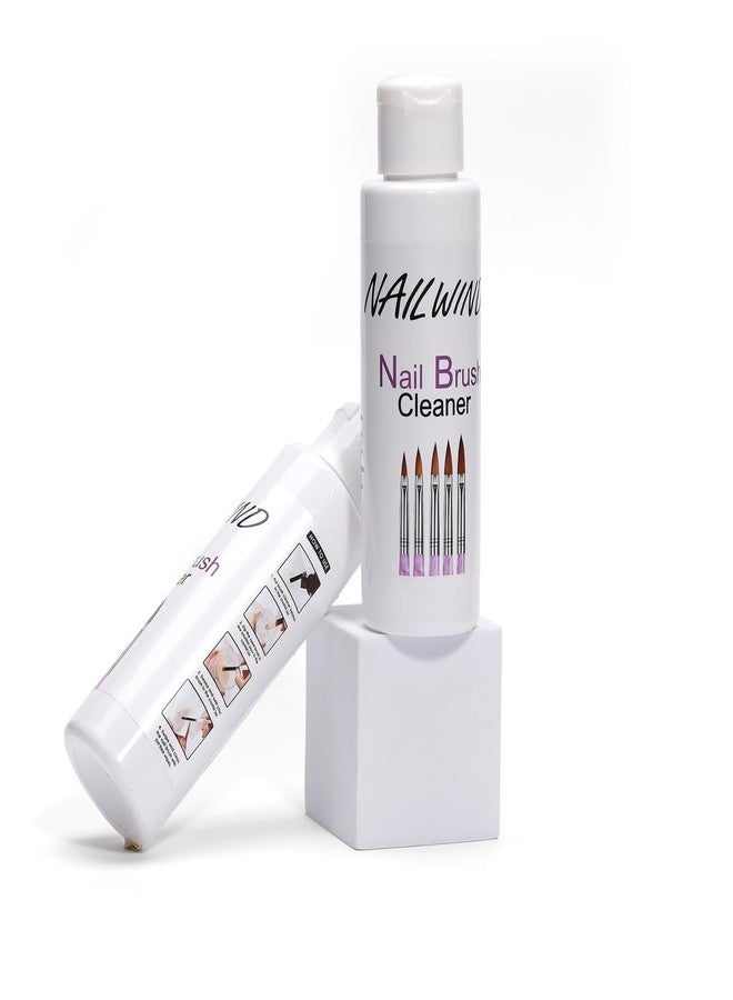 NAILWIND Nail Art Brush Cleaner & Restorer for Gel Polish/Nail Extension Gel/Nail Art Liner/Dip Powder/Acrylic Builder Manicure Brush DIY Salon at Home 100ml - Image 2