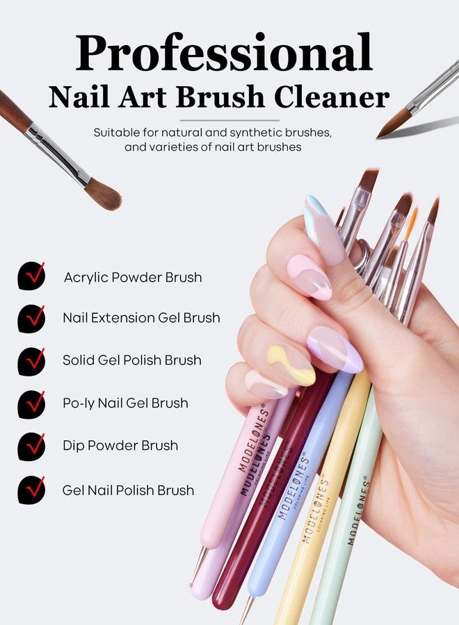NAILWIND Nail Art Brush Cleaner & Restorer for Gel Polish/Nail Extension Gel/Nail Art Liner/Dip Powder/Acrylic Builder Manicure Brush DIY Salon at Home 100ml - Image 3
