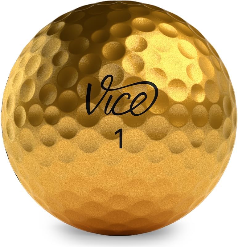 Vice Golf Vice Pro Plus Golf Balls Gold - Image 3