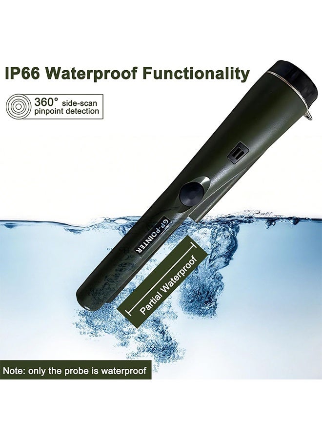 كاشف المعادن، جهاز تحديد المعادن اليدوي لحماية السلامة، كاشف ذهب مقاوم للماء ومضاد للغبار، جهاز تحديد الكنز للبالغين والأطفال (لا يتضمن بطارية) - Image 5