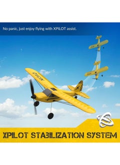 VOLANTEXRC Rc Plane Trainer Sport Cub 3Ch Remote Control Airplane With Prop Saver, 6-Axis Gyro Stabilizer & 3 Modes To Fly, Radio Controlled Aircraft Rtf For Beginners, Kids And Adults (400Mm,Yellow)  - Image 2