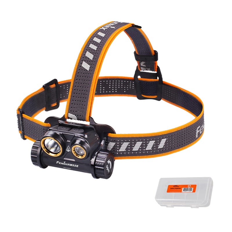 Fenix HM65R Headlamp, 1400 Lumen USB-C Rechargeable Spot and Flood Dual Beam with Organizer - Image 1