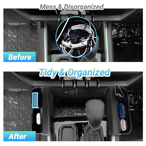 Sinminou Center Console Organizer Compatible with 2023-2026 Chevy Colorado/2023-2026 GMC Canyon, Armrest Storage Box＆Gear Shift Organizer Tray Interior Truck Accessories - Image 3
