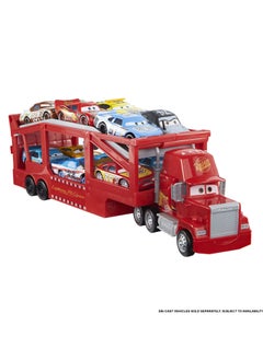 Disney Cars Mack Hauler, 13-inch Toy Transporter Truck with Ramp & Carry Storage for 12 Vehicles  - Image 3