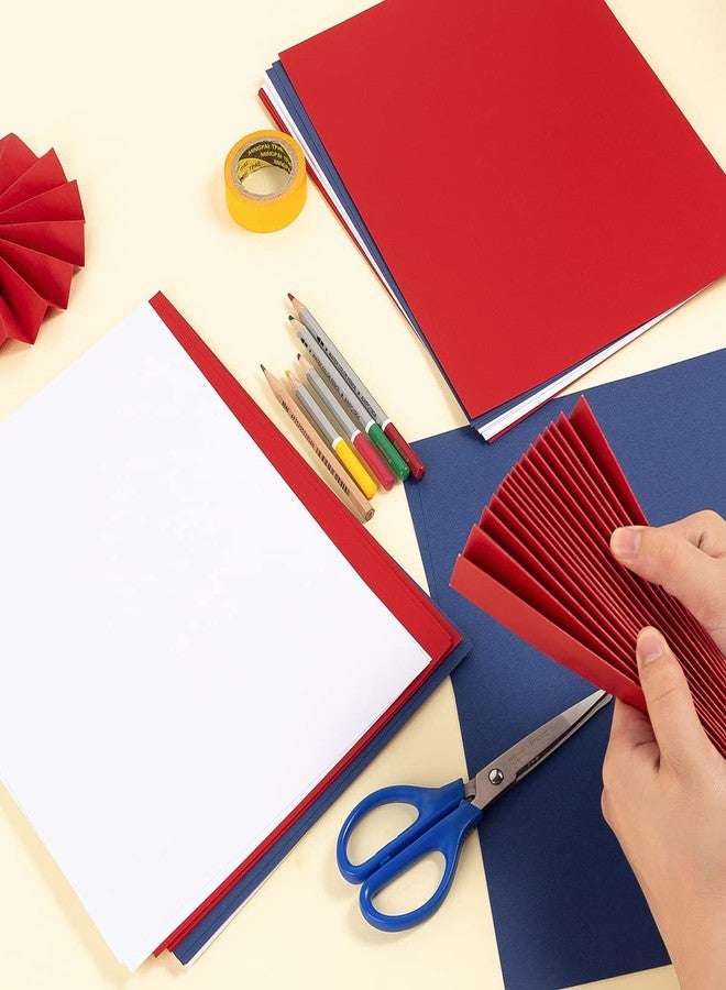 Topeen 30 sheets Cardstock Paper 8 1/2 x 11 Inches for Crafts and Invitations (White/Red/Blue) - Image 5
