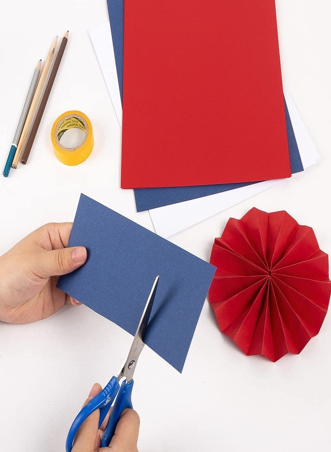 Topeen 30 sheets Cardstock Paper 8 1/2 x 11 Inches for Crafts and Invitations (White/Red/Blue) - Image 4
