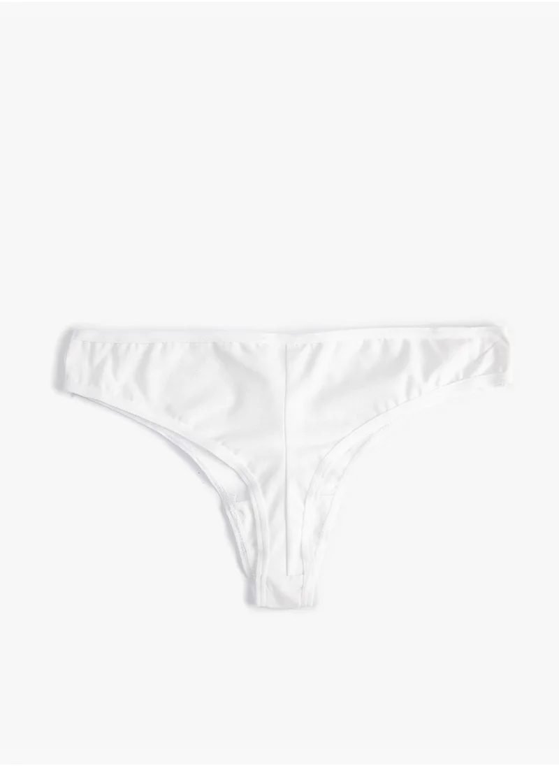 KOTON Basic Brazilian Cotton Panties