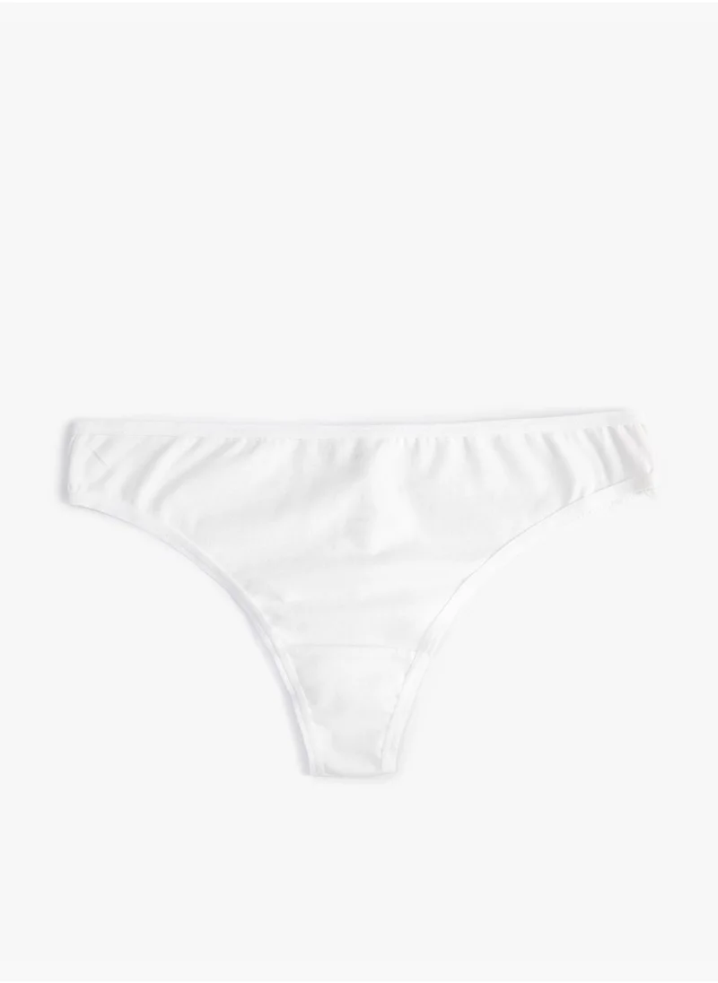 KOTON Basic Brazilian Cotton Panties