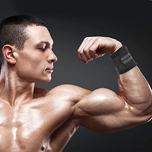 True Indian Wrist Band Special Combo Pack with Thumb Loop Strap Wrist Support Gym Men Training Wrist Band/Wrist Band for Men Gym/Wrist Supporter for Gym Weight lifiting Wrist Supporter. (RED Black) - Image 3
