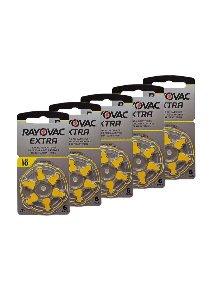 Rayovac Extra Size 10 Hearing Aid Batteries (6-Pack) – Mercury Free, 1.4V Power - Image 2