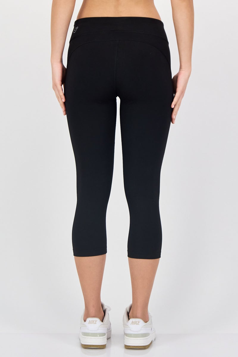 PUMA Women Tight Fit Brand Logo Training 3/4 Tights, Black - Image 3