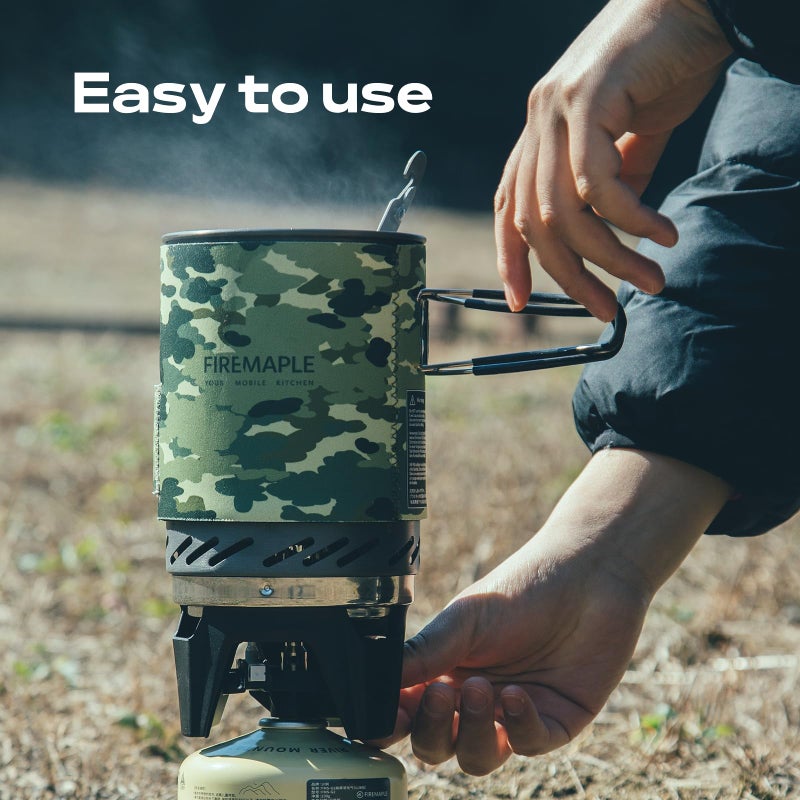 Fire-Maple "Fixed Star 1" Personal Cooking System | Pot/Jet Burner Stove System with Electric Ignition | Ideal for Hiking, Camping, Backpacking, Fishing, Hunting Trips and Emergency Use - Image 5
