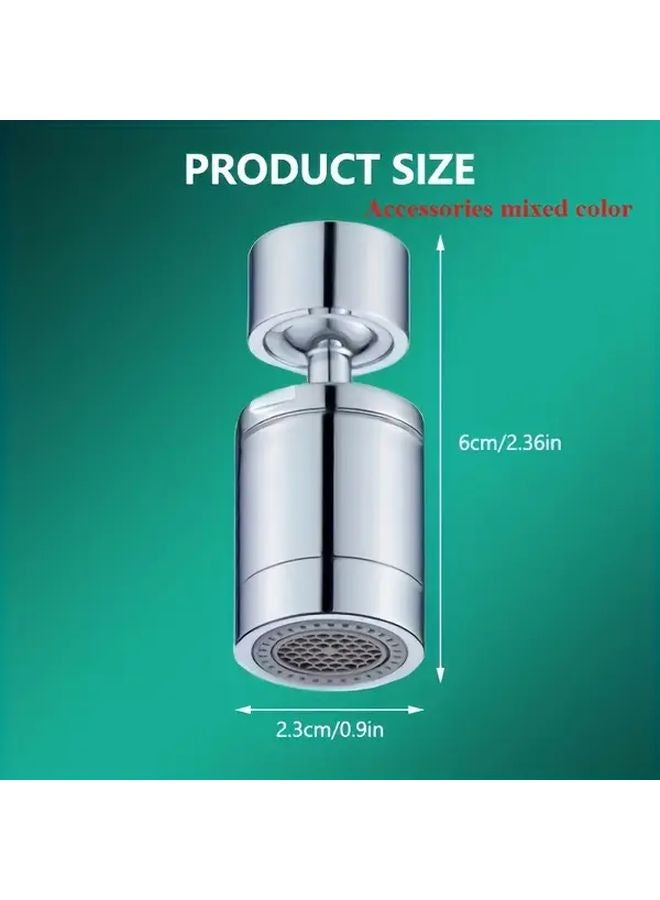 صنبور مطبخ مزدوج الوضع 360 دوّار، مهوية قابلة للتعديل، ممتد تدفق المياه قابل للتعديل - Image 1