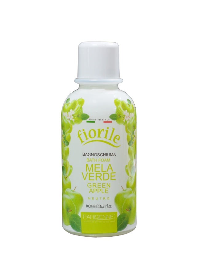 Fiorile Bath Foam Green Apple 1000ML | Nourishing & Moisturizing Bath Foam | Maintain Soft & Smooth Skin | Daily Use Body Cleanser - Image 1