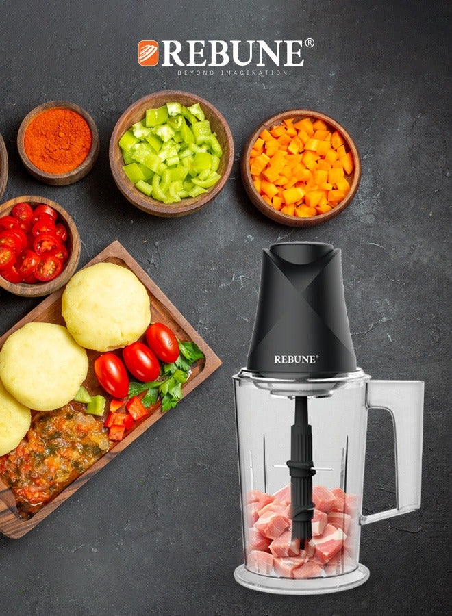 REBUNE Multi-Use Electric Chopper 500 W RE-2-086Blue Blue - Image 3