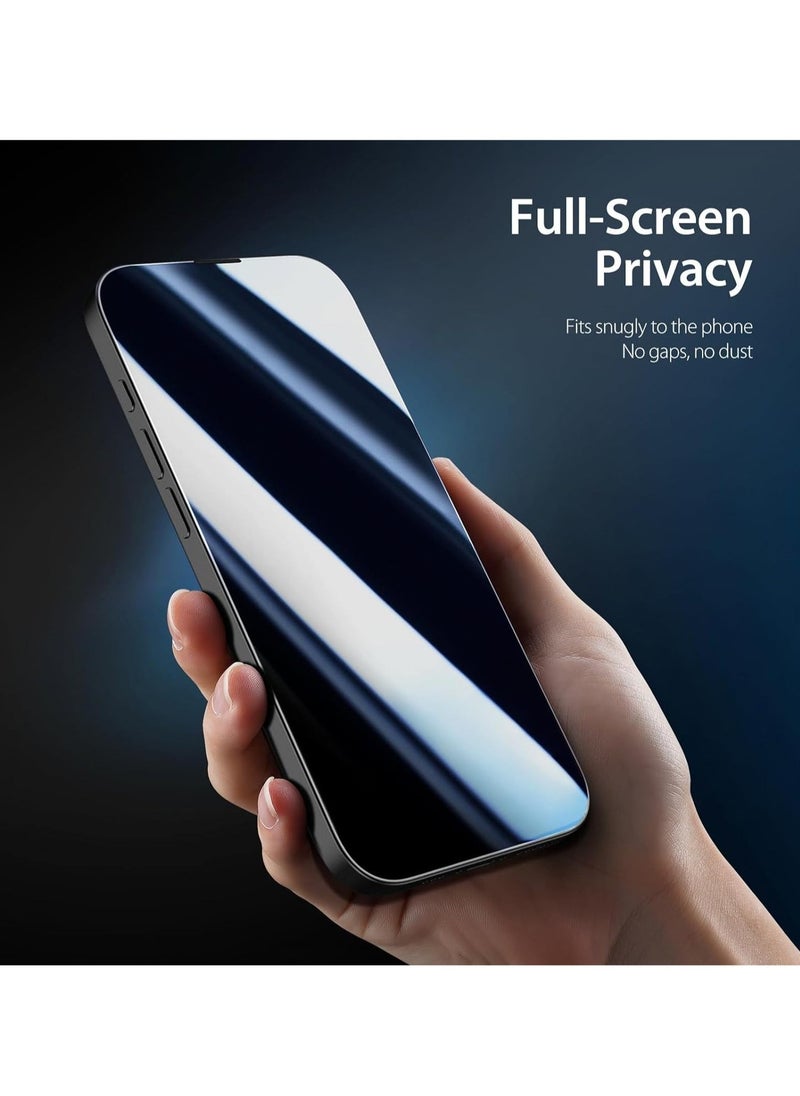 vesus Privacy Glass for iPhone 15 Pro Max Screen Protector Anti-Spy Tempered Glass Film 9H Hardness Scratch Resistant Bubble Free Anti Spy Tempered Glass - Image 5