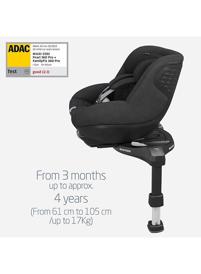Maxi-Cosi Pearl 360 Pro Infant Car Seat, 360 Swivel, G - Cell Side Impact Protection, One - Hand Rotation, Climaflow, 3 Months To 4 Years, Authentic Black - Image 4