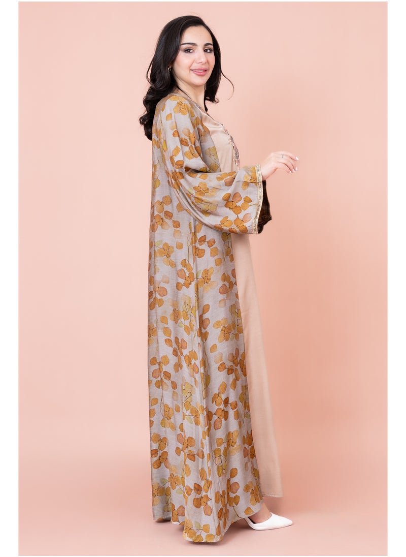 IKKXA Modern Embroidered Jalabiya  - Image 3