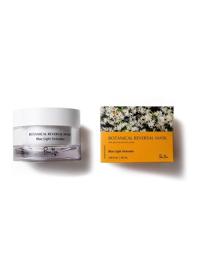 Pour Moi Botanical Reversal Mask | Blue Light Correcting Gel Mask for All Skin Types feat. Jasmine Flower & Buddleja Flower Extract to Clarify, Tone & Protect Skin - Image 1