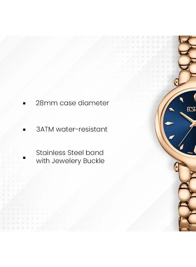 Ecstacy  Women's Stainless Steel Analog Watch E25503-RBKN - 28mm mm for Women | Best Price UAE