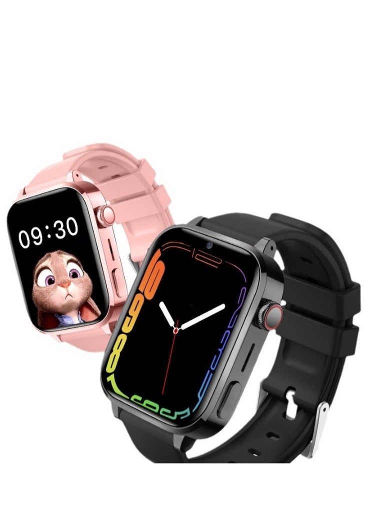 AROAQ Kids Smart Watch, Multifunctional Touching Screen Children Smartwatch, large screen multi-function video call smart watch for boys and girls, H18-black - Image 3