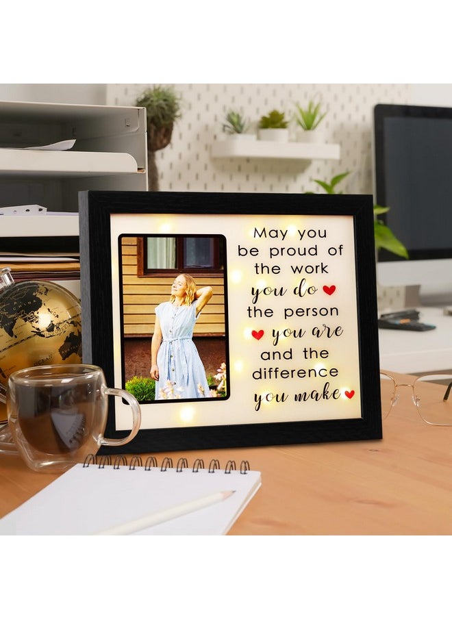 Fabuday - Thank You Gift For Office Coworker Led Shadow Box 4X6 Picture Frame - Inspirational Gift, Retirement Appreciation Gifts For Women Teacher Volunteer Staff Nurse Colleagues Employee - Image 1